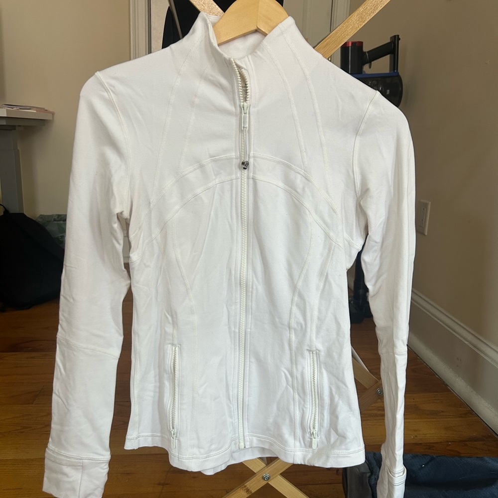 White Lululemon Define Jacket